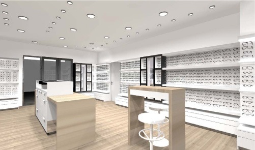 Visuel du magasin d'optique