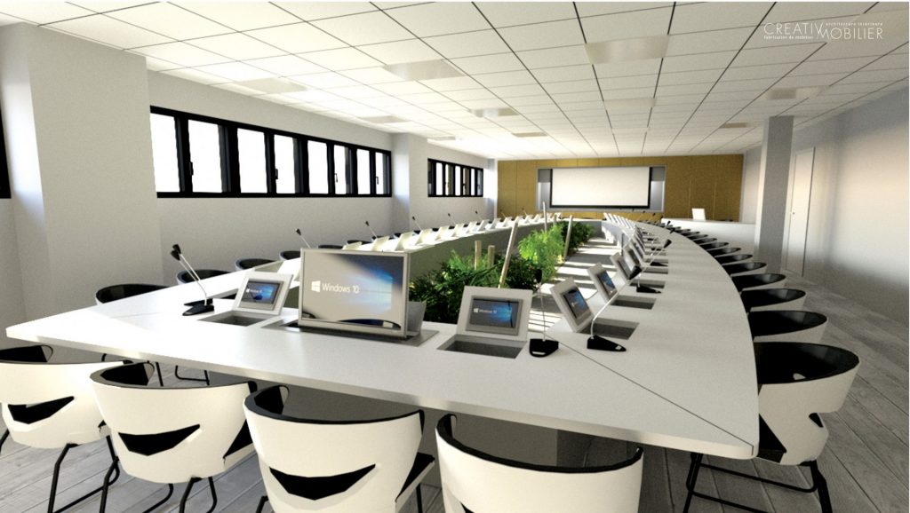 Une table de réunion sur-mesure pour 40 personnes – Tours