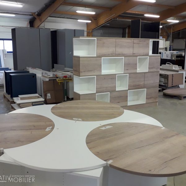 Rangement bibliothèque et bureau sur-mesure